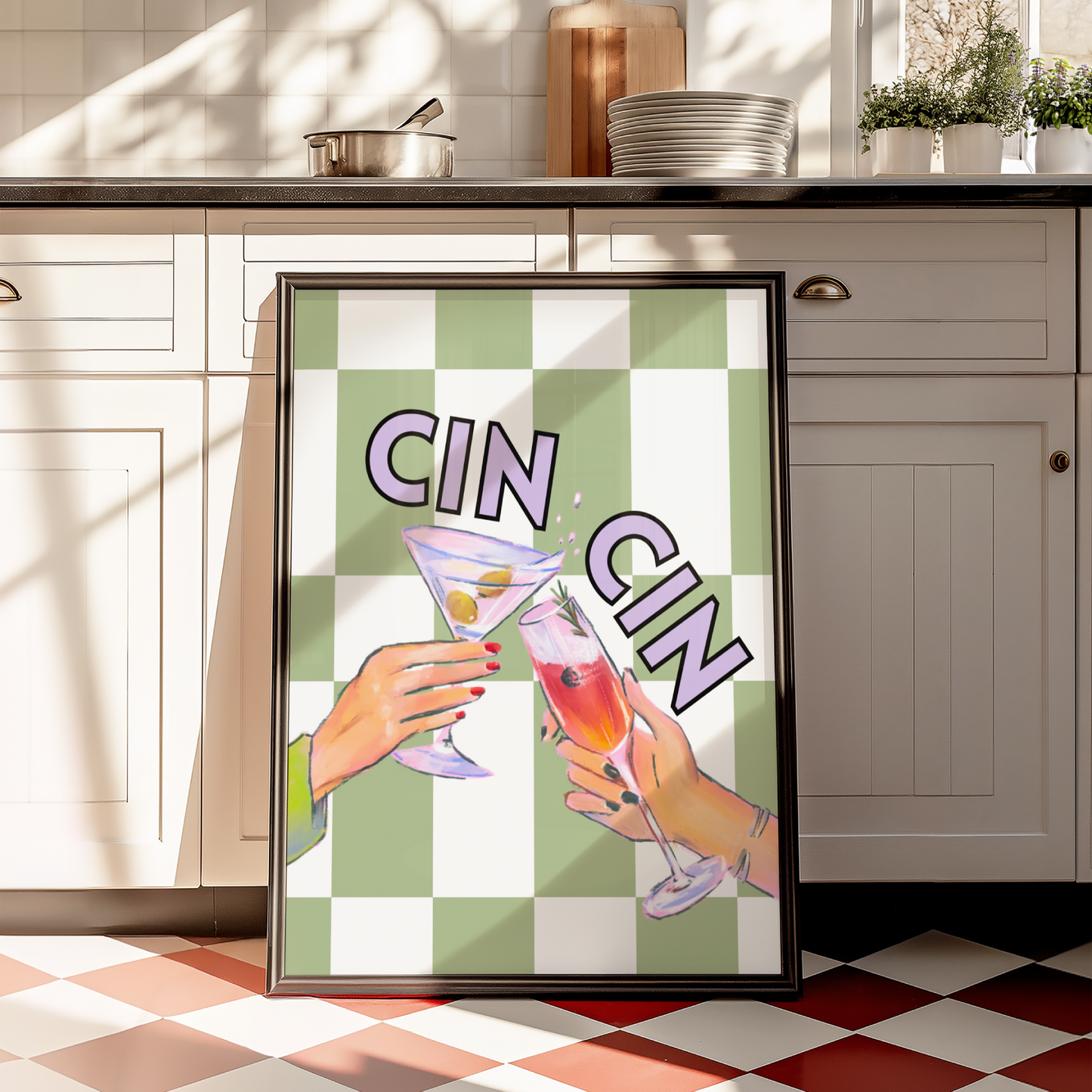 Cin Cin Cocktails Print