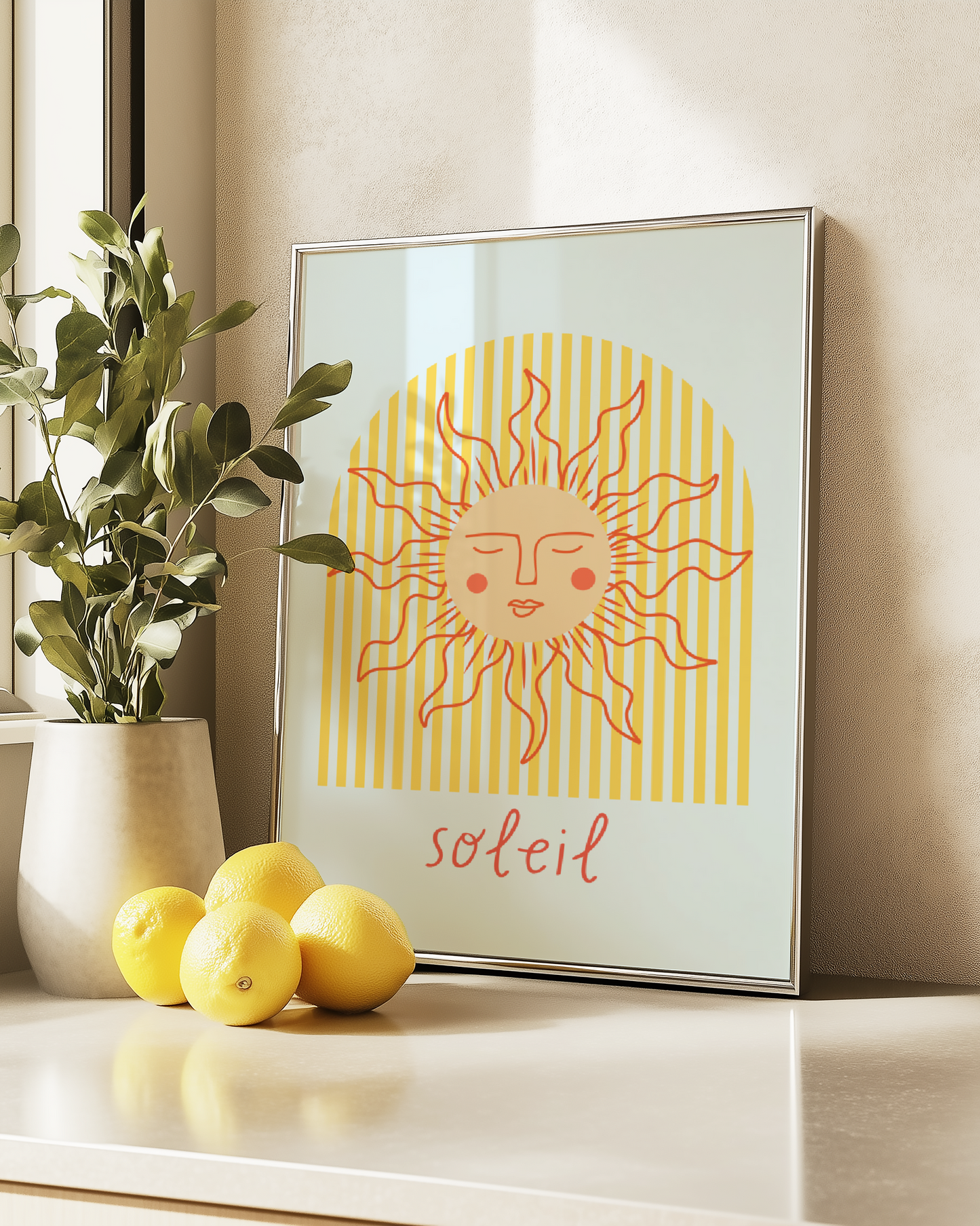 Soleil Sun Print (Blue and Yellow)