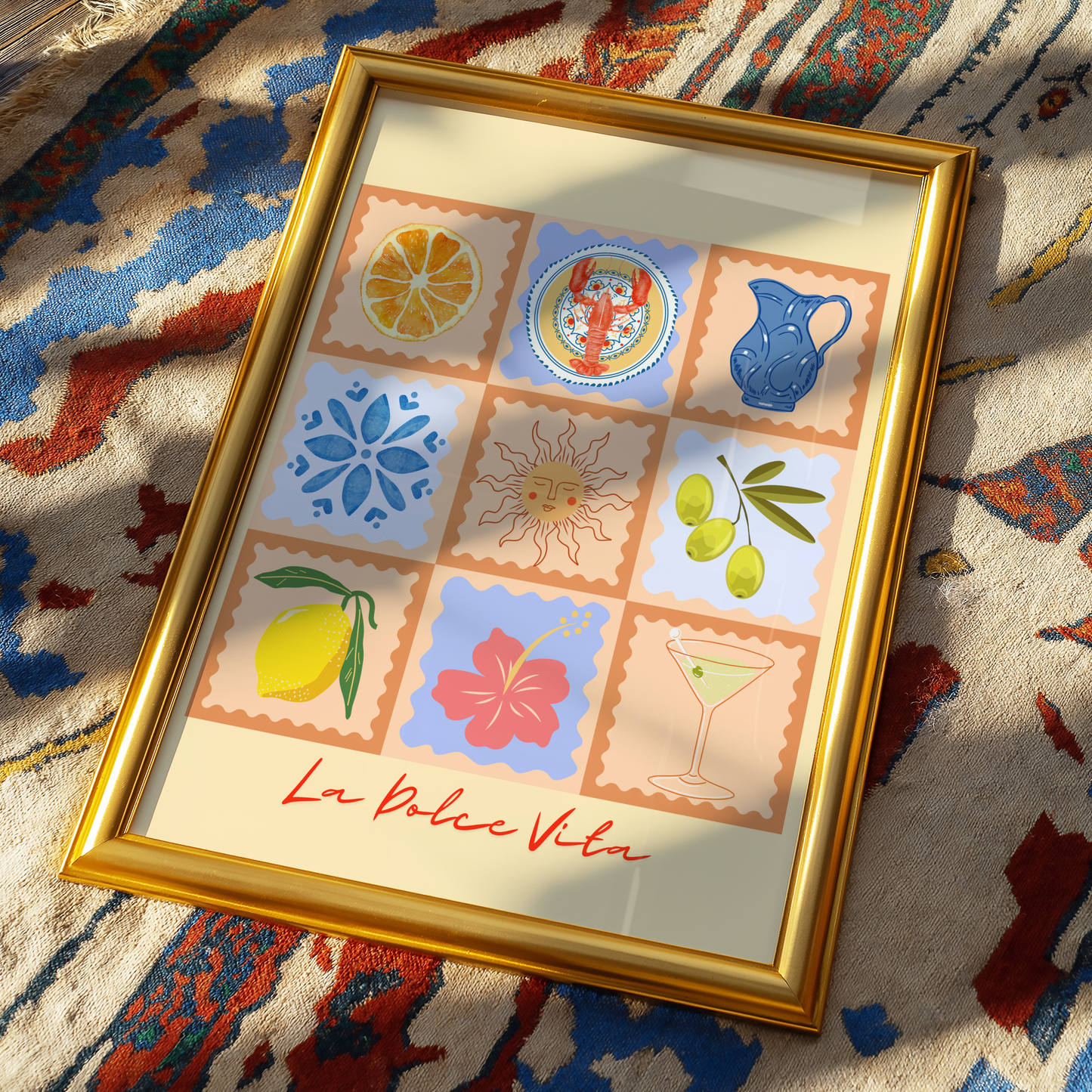 La Dolce Vita Summer Patchwork Print