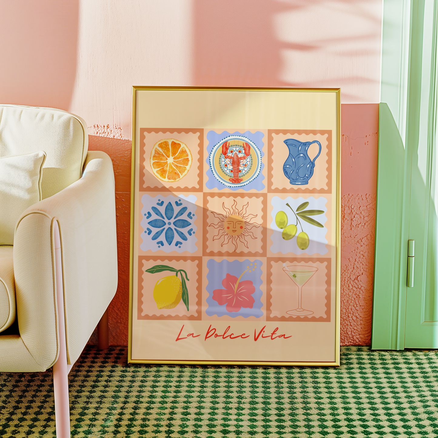 La Dolce Vita Summer Patchwork Print