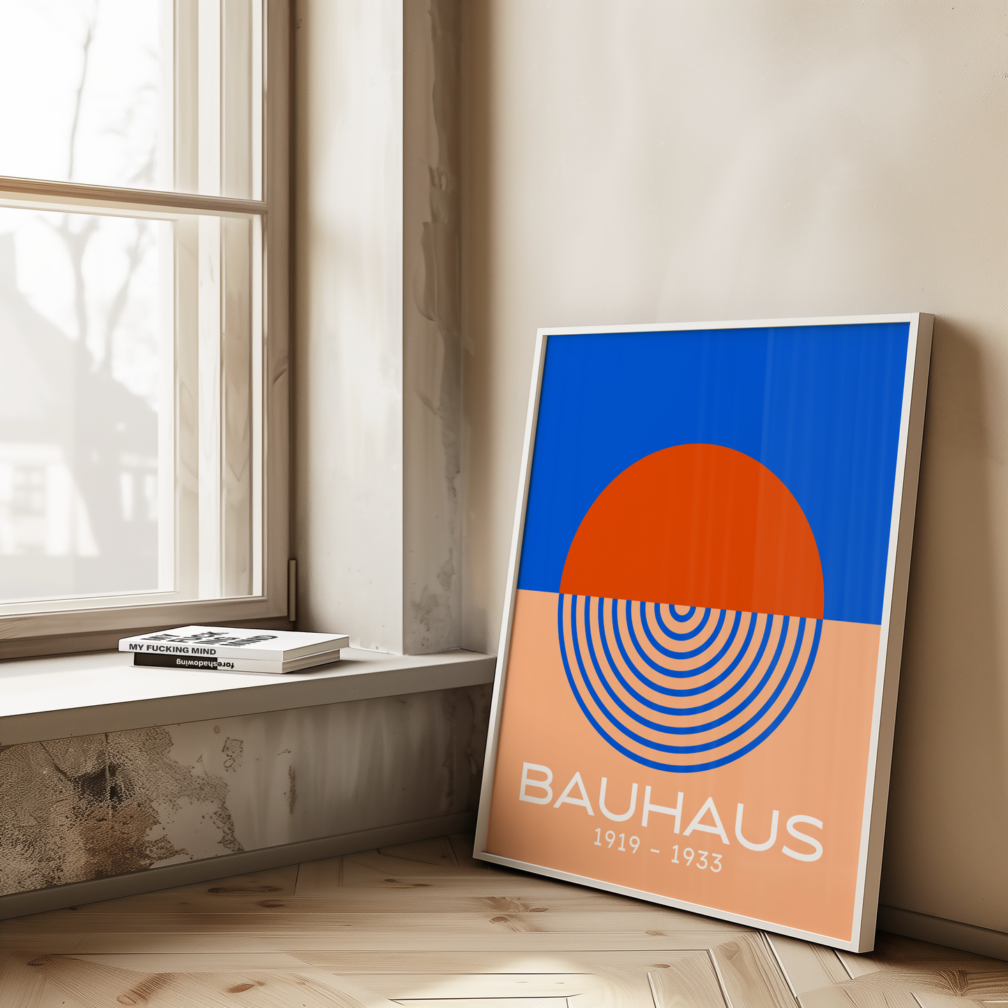 Bauhaus Exhibition Print (Orange and Blue)