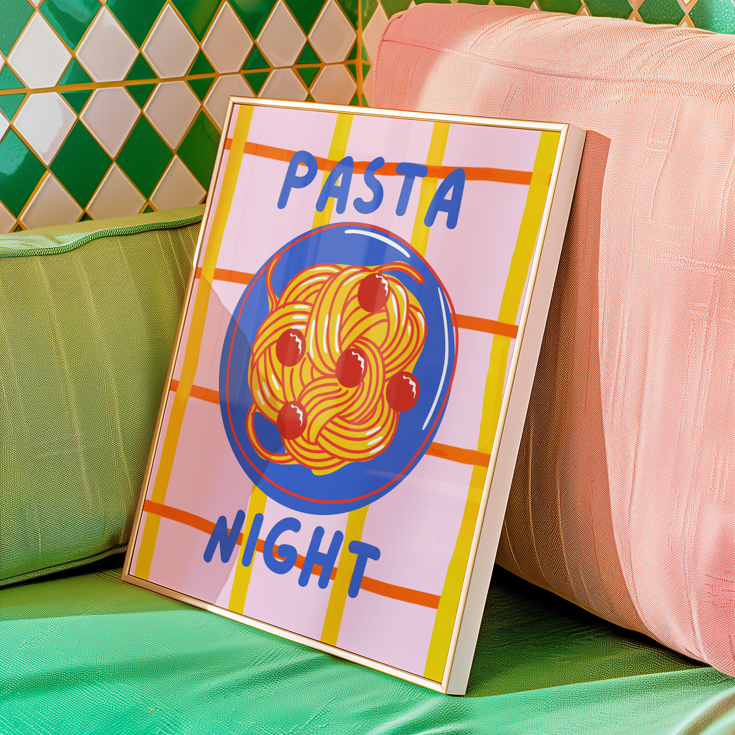 Pasta Night Poster Print