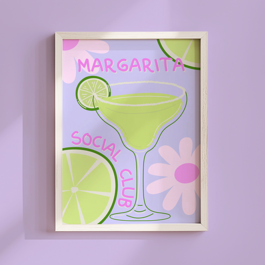 Margarita Social Club Poster Print