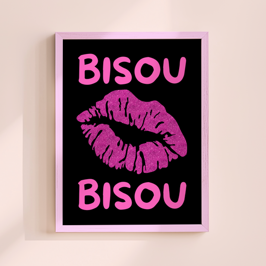 Bisou Bisou Poster Print