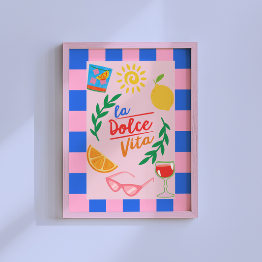 La Dolce Vita Italian Summer Print (Pink)