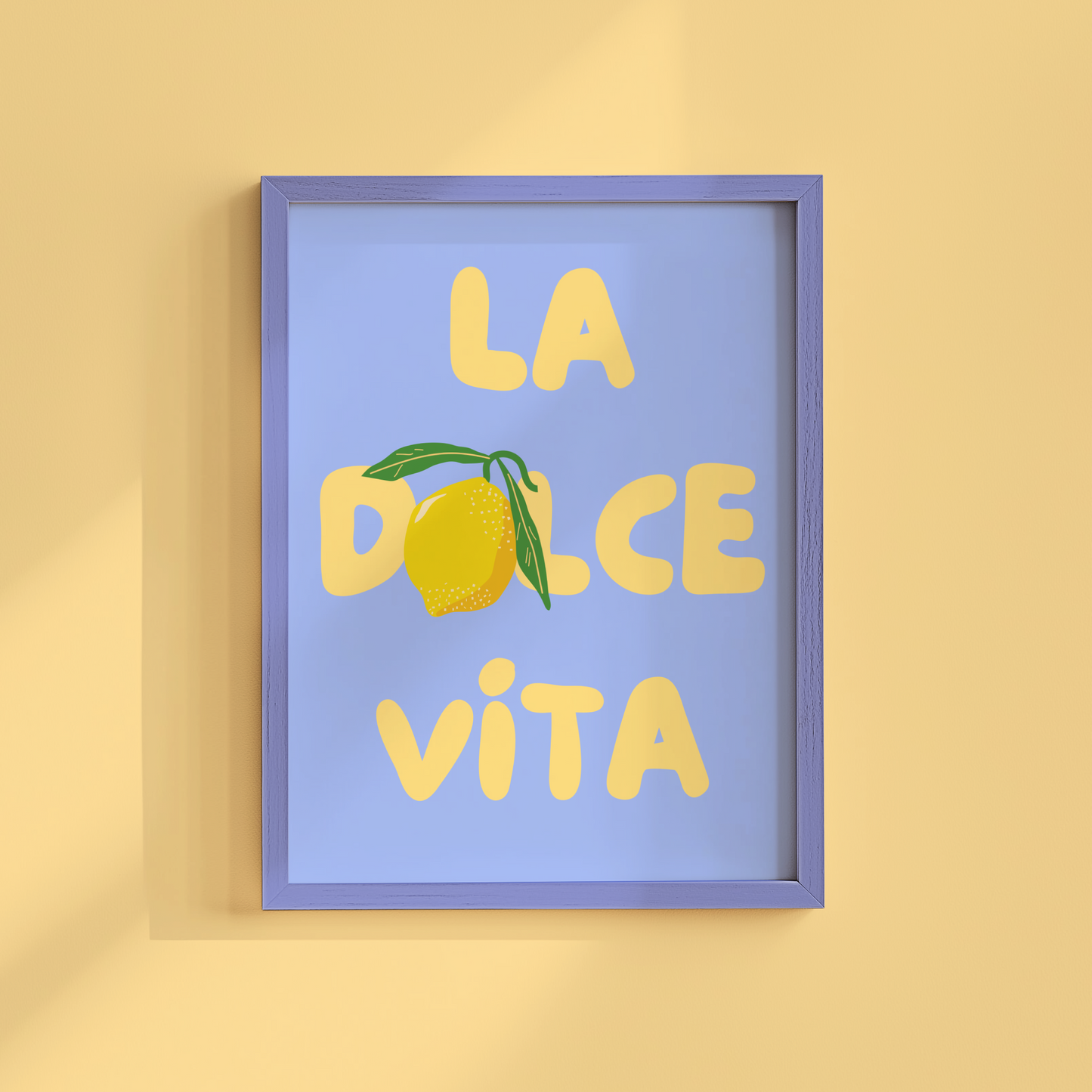La Dolce Vita Lemon Print (Blue)