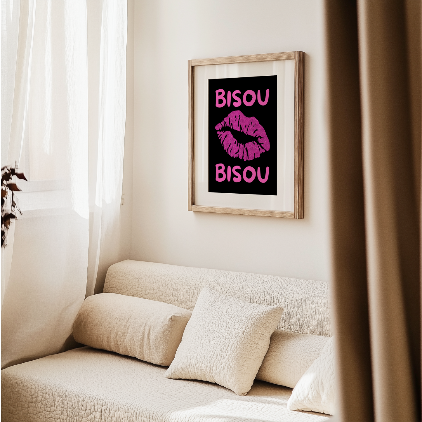 Bisou Bisou Poster Print