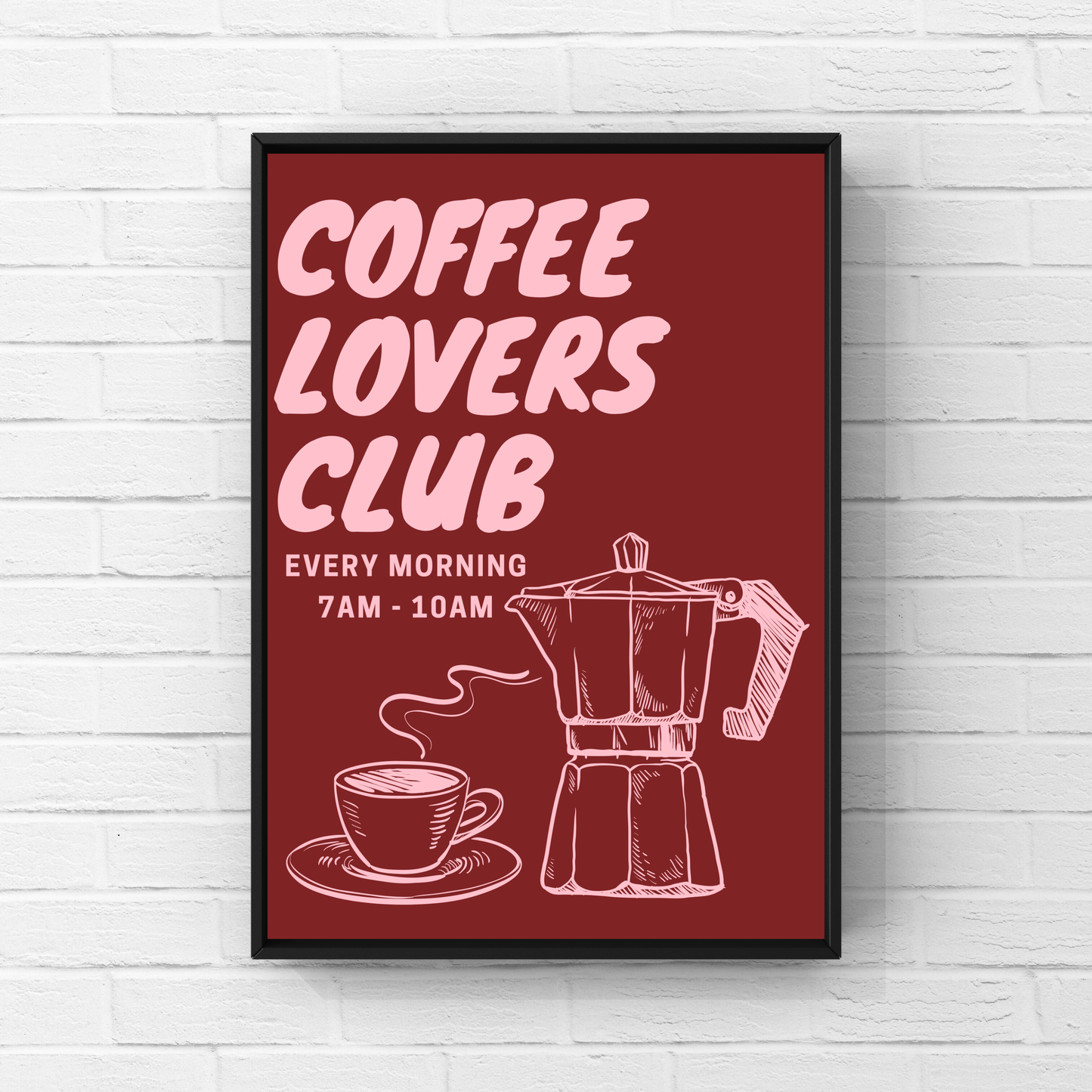 Coffee Lovers Club Print