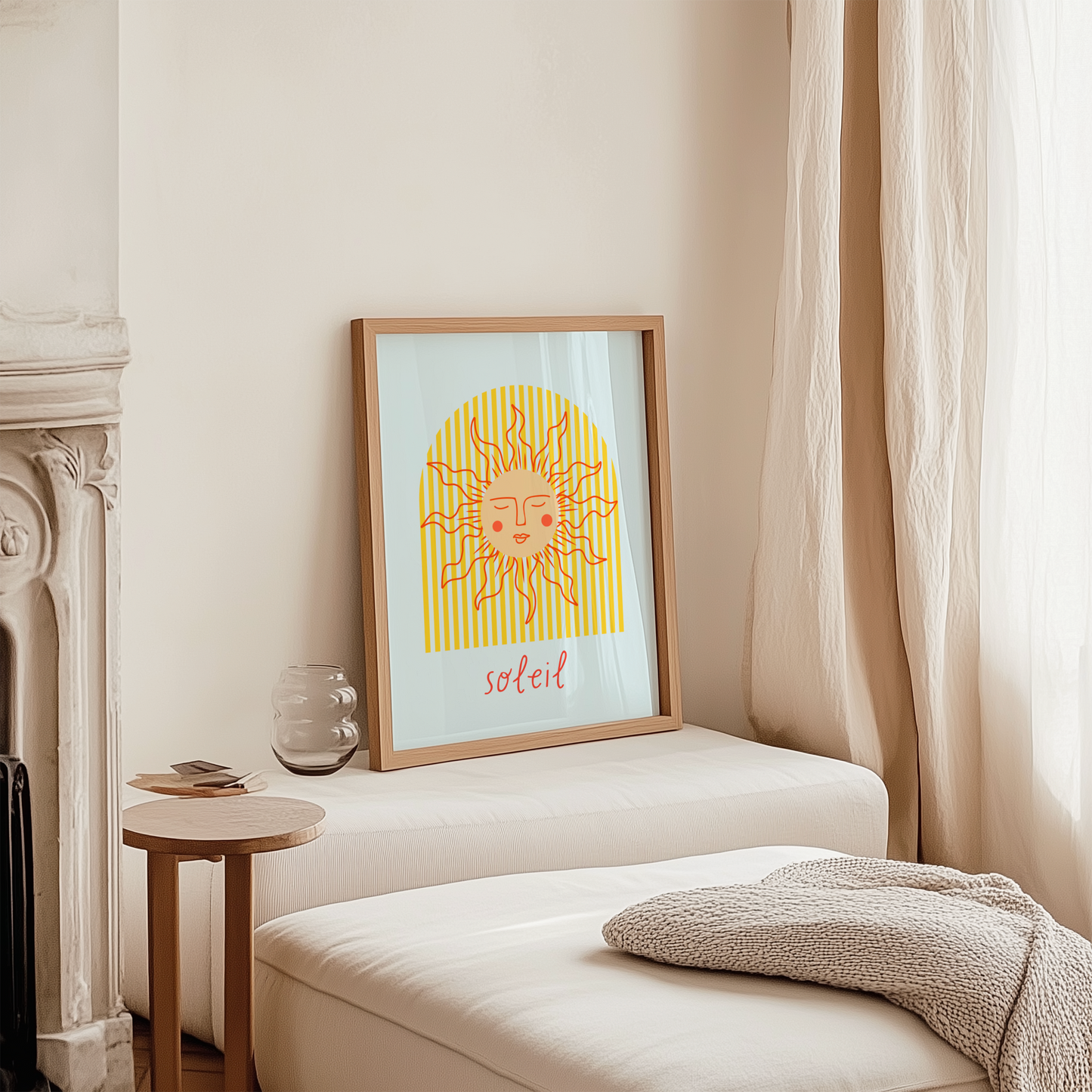 Soleil Sun Print (Blue and Yellow)