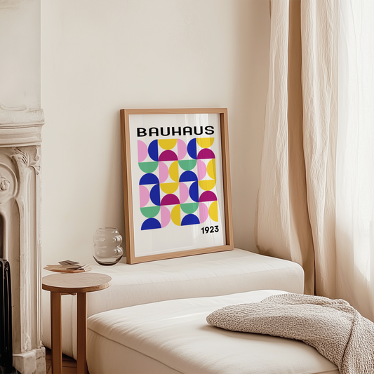 Bauhaus Semi Circle Poster Print