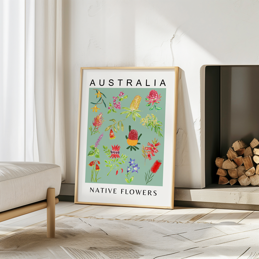Australian Native Flowers Print