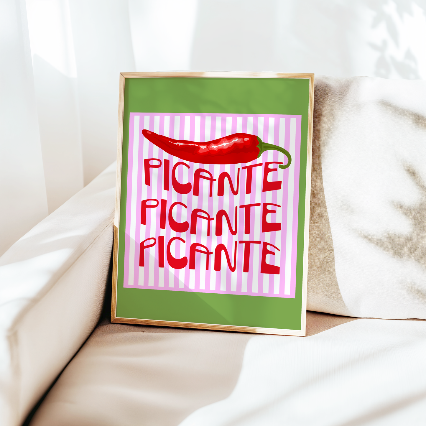 Picante Red Hot Chili Poster Print