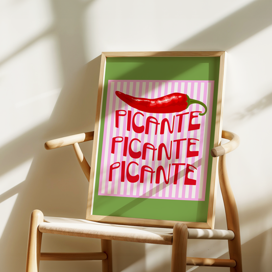 Picante Red Hot Chili Poster Print