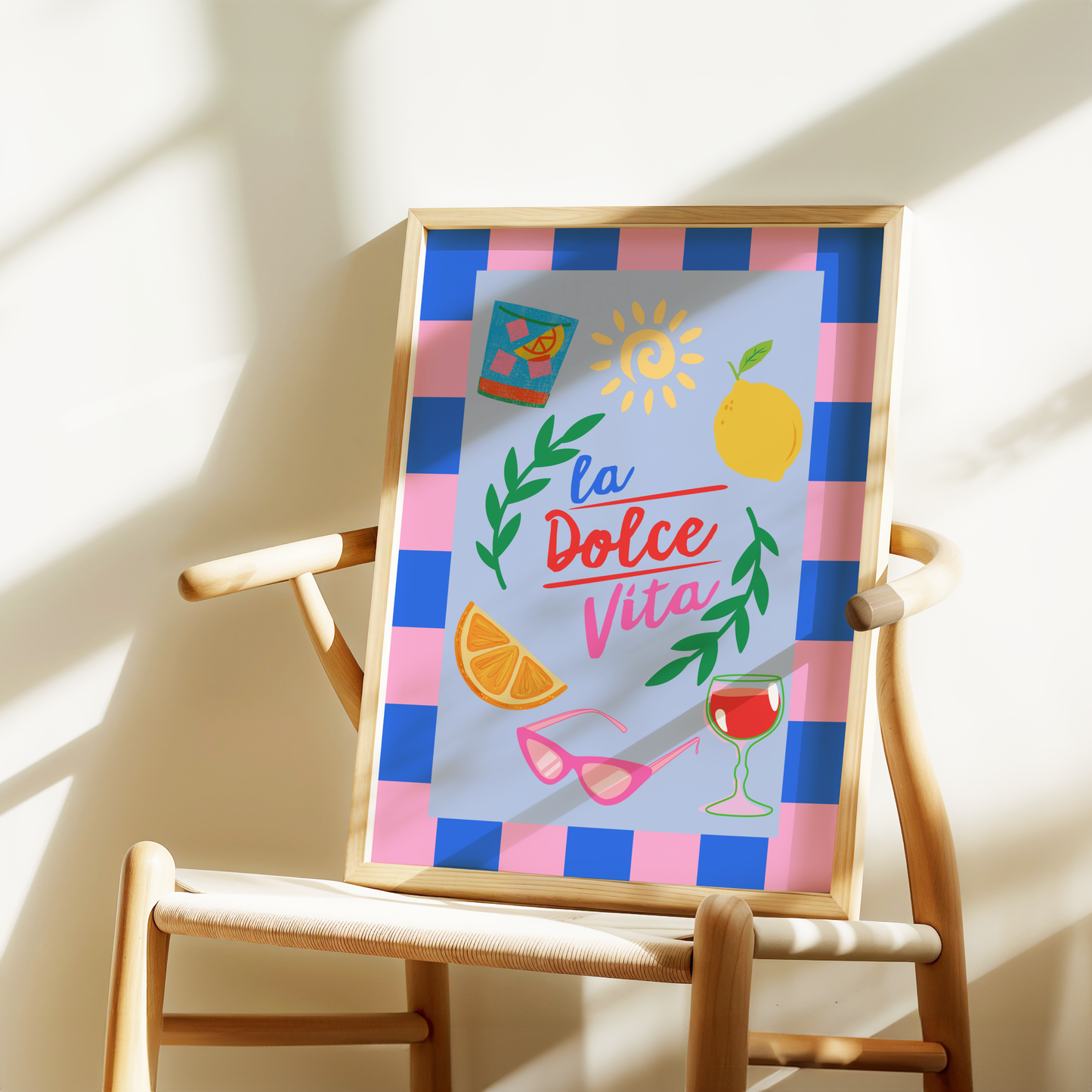La Dolce Vita Italian Summer Print (Blue)
