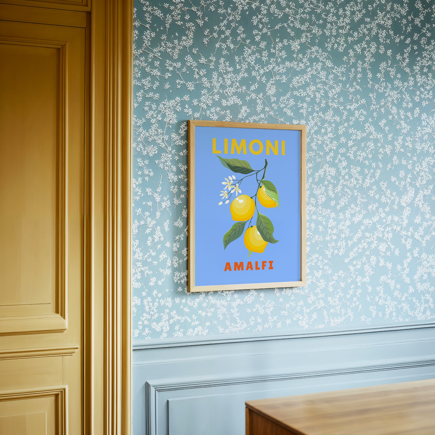 Limoni Amalfi Lemon Branch Print