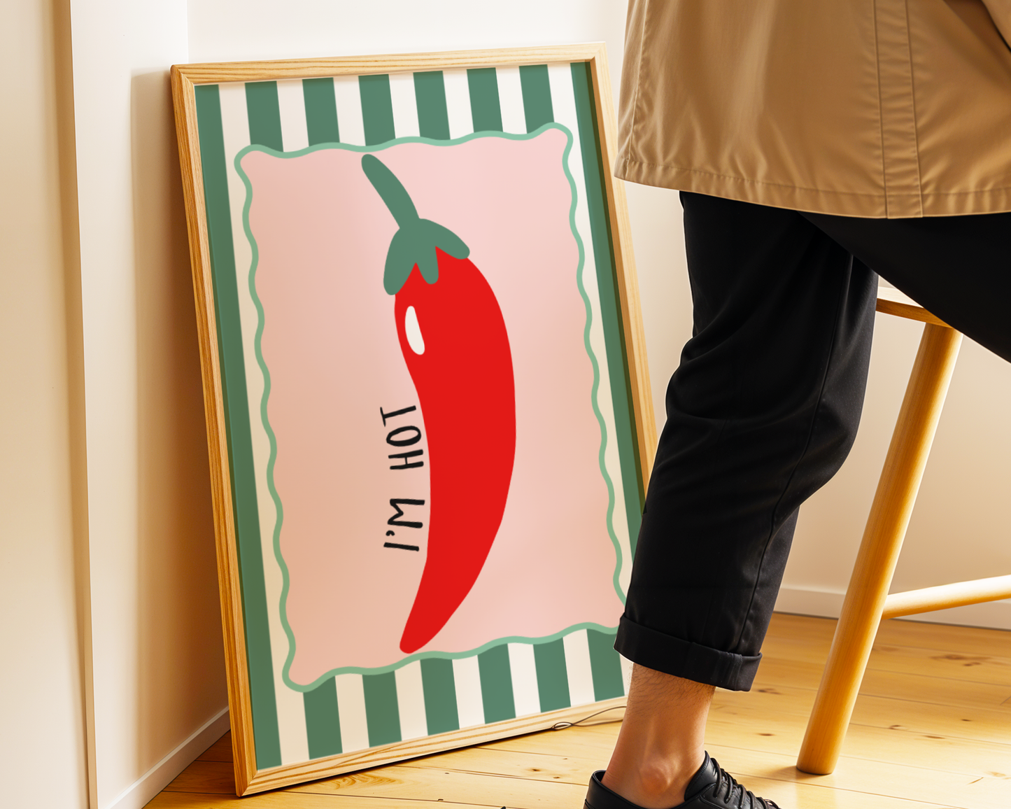 I'm Hot Red Chili Pepper Poster Print