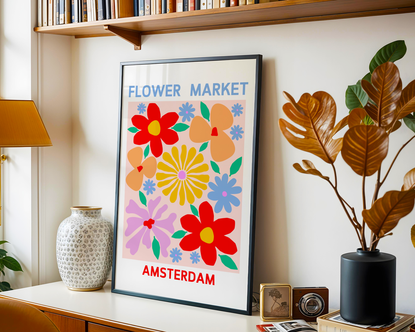 Flower Market Amsterdam Print