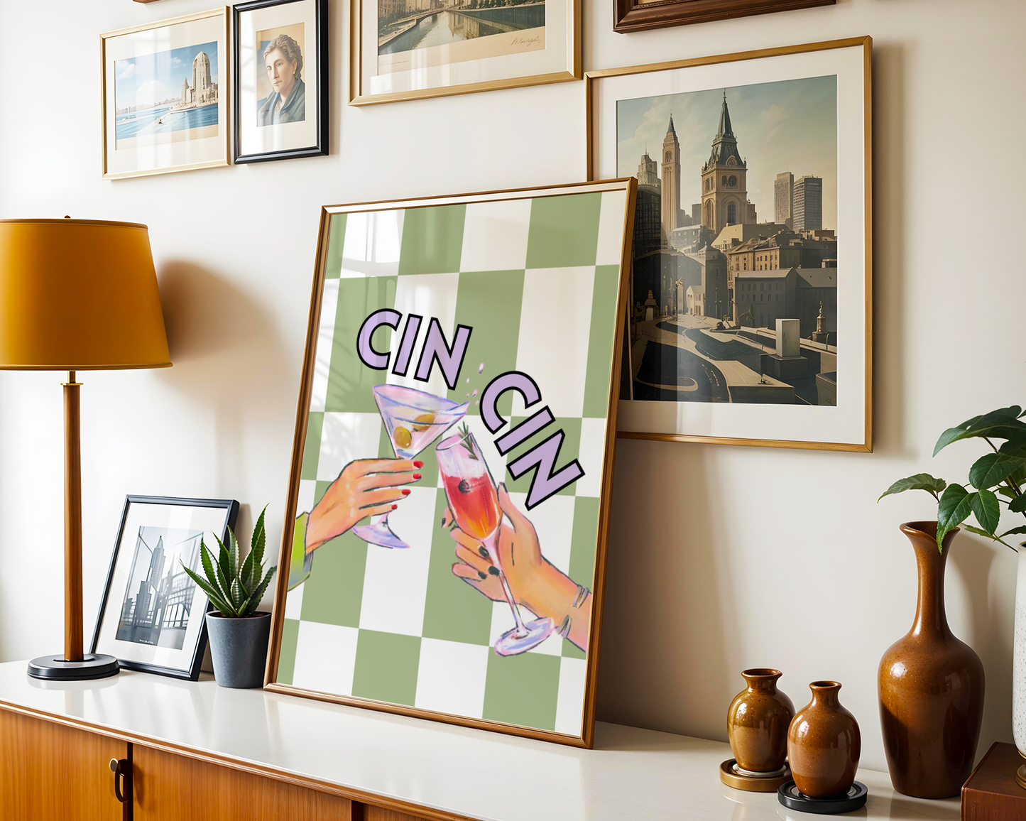 Cin Cin Cocktails Print