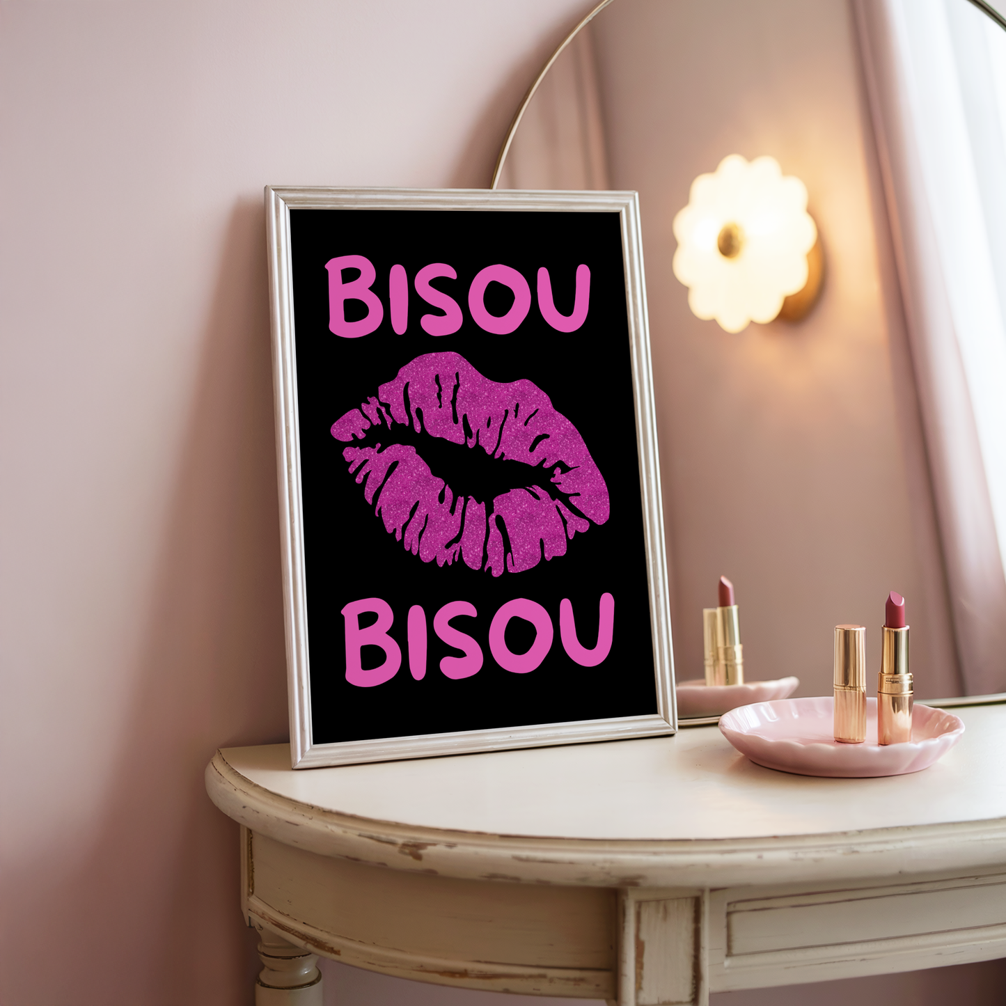 Bisou Bisou Poster Print