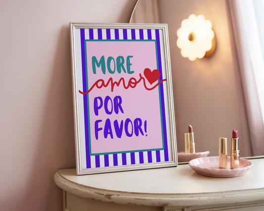More Amor Por Favor Poster Print
