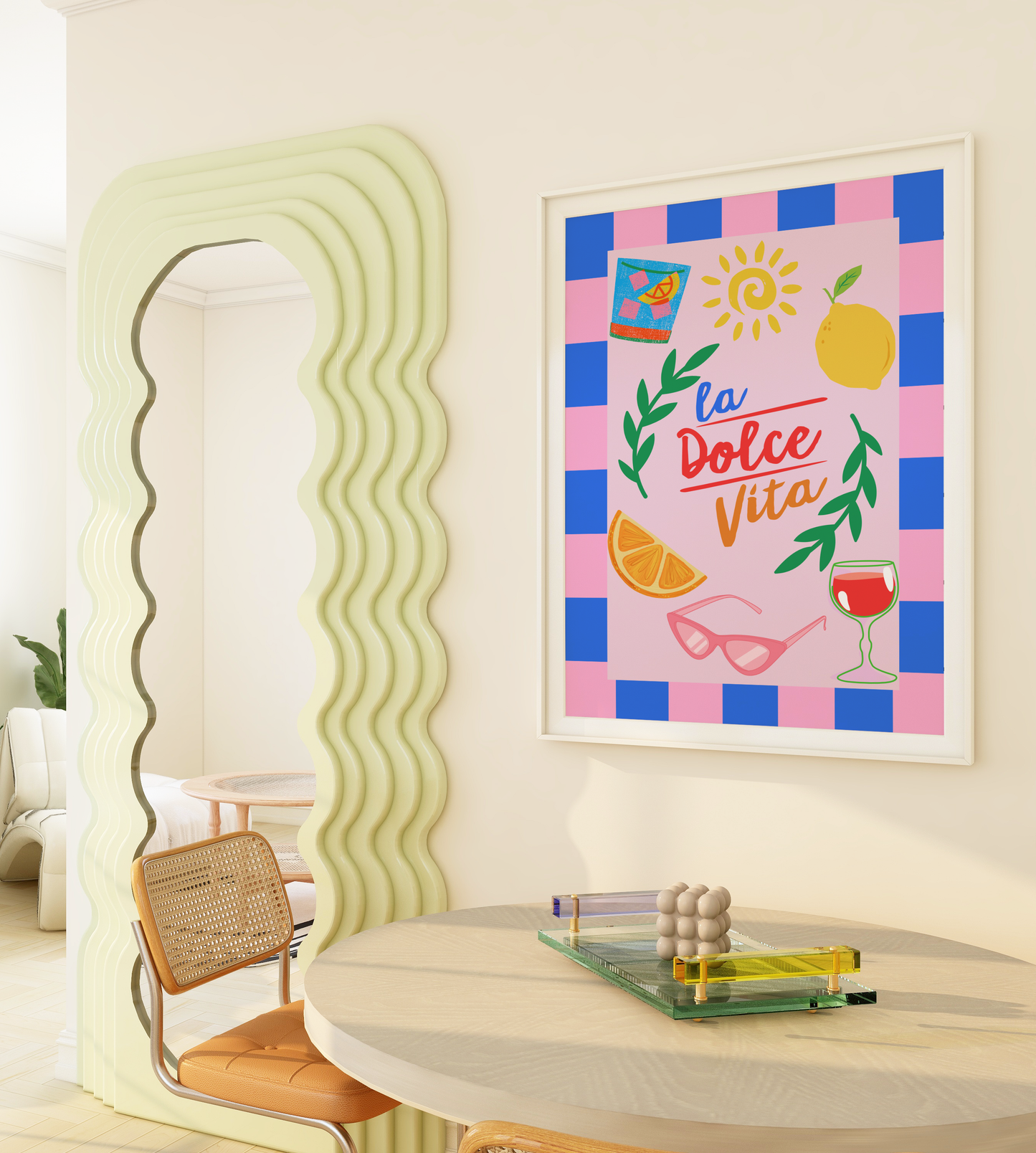 La Dolce Vita Italian Summer Print (Pink)