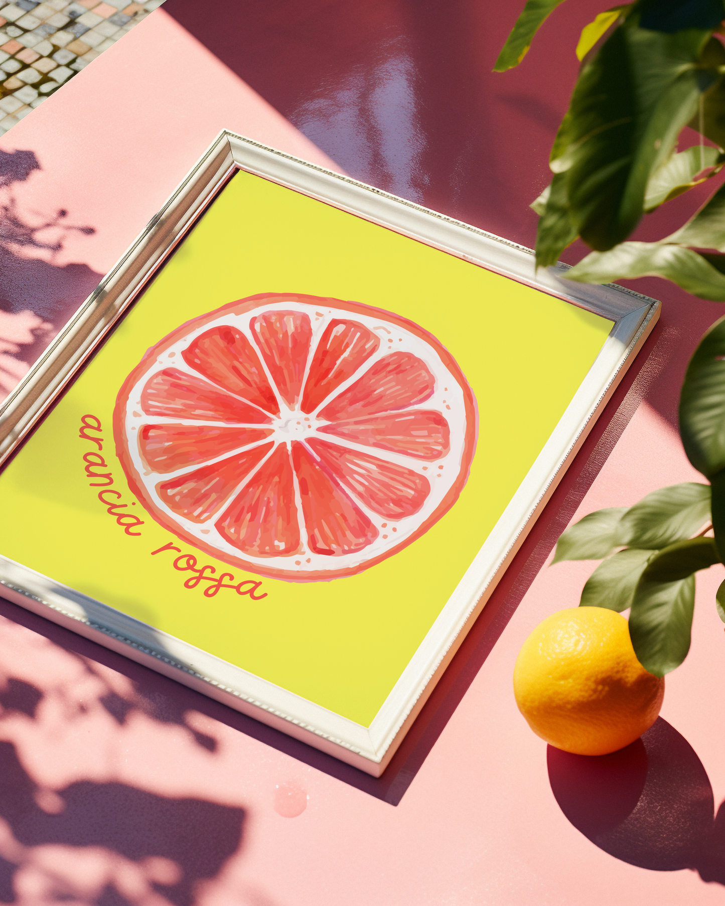 Arancia Rossa Poster Print