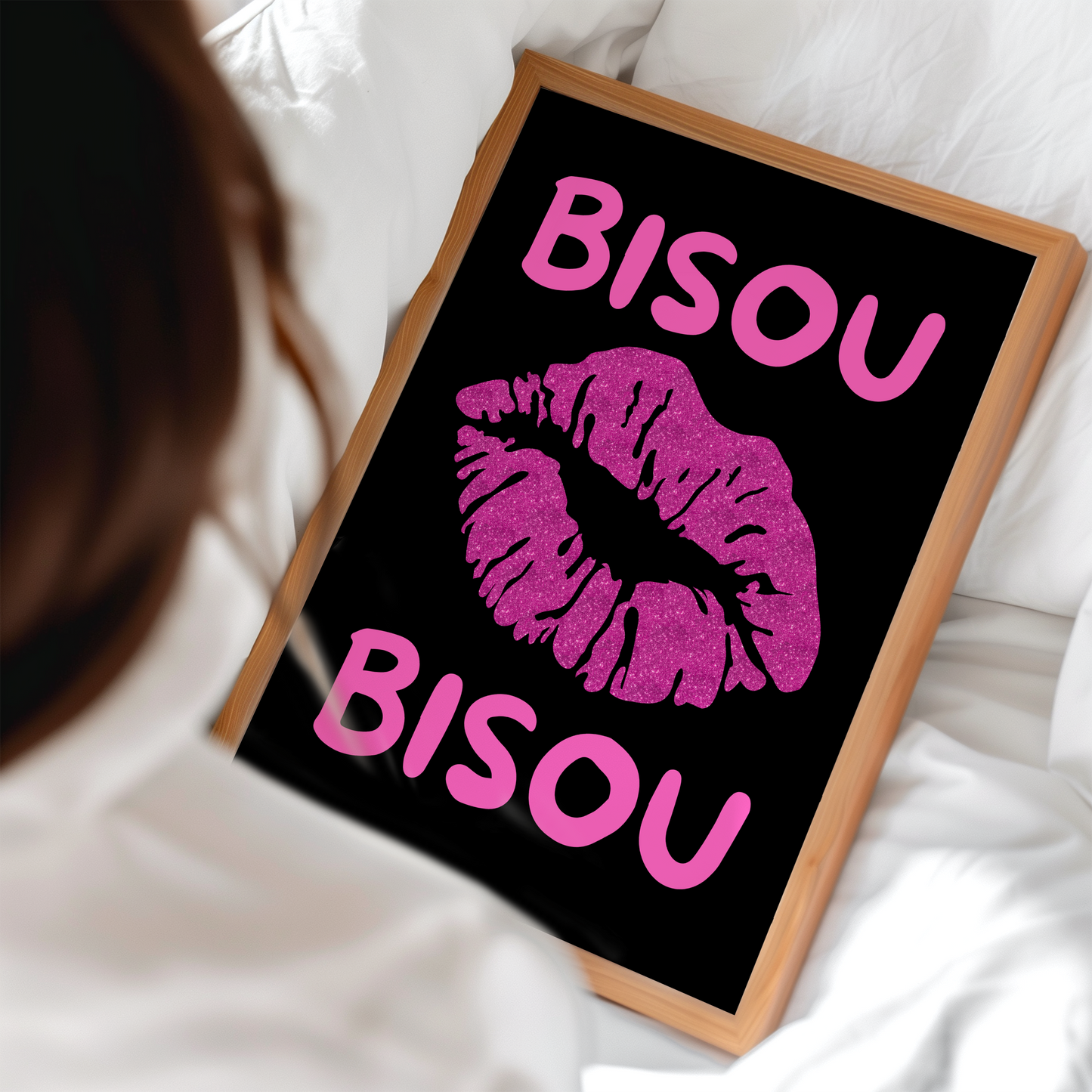 Bisou Bisou Poster Print