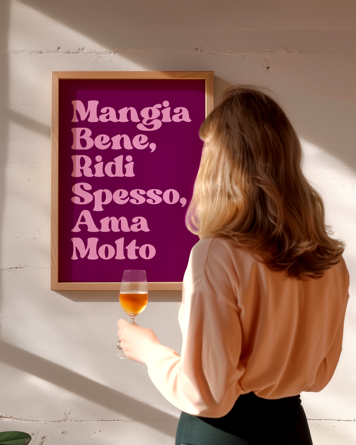 Mangia Bene, Ridi Spesso, Ama Molto Poster Print