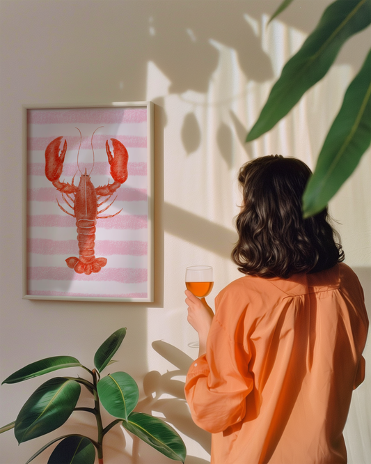 Red Lobster 'Aragosta' Print