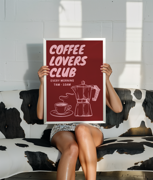 Coffee Lovers Club Print