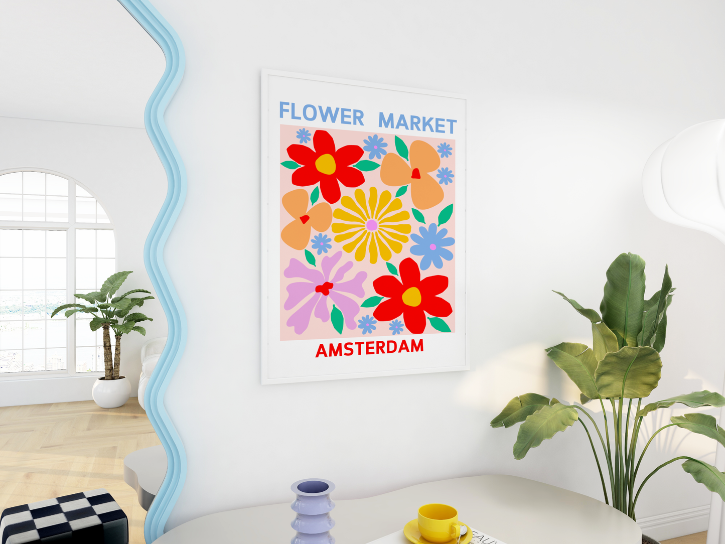 Flower Market Amsterdam Print