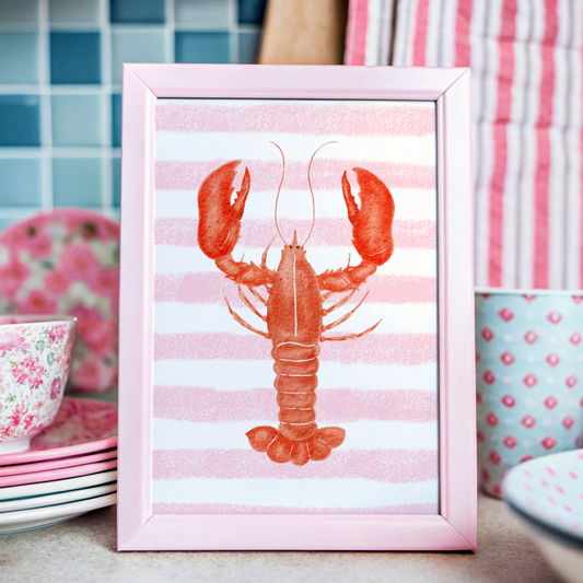 Red Lobster 'Aragosta' Print
