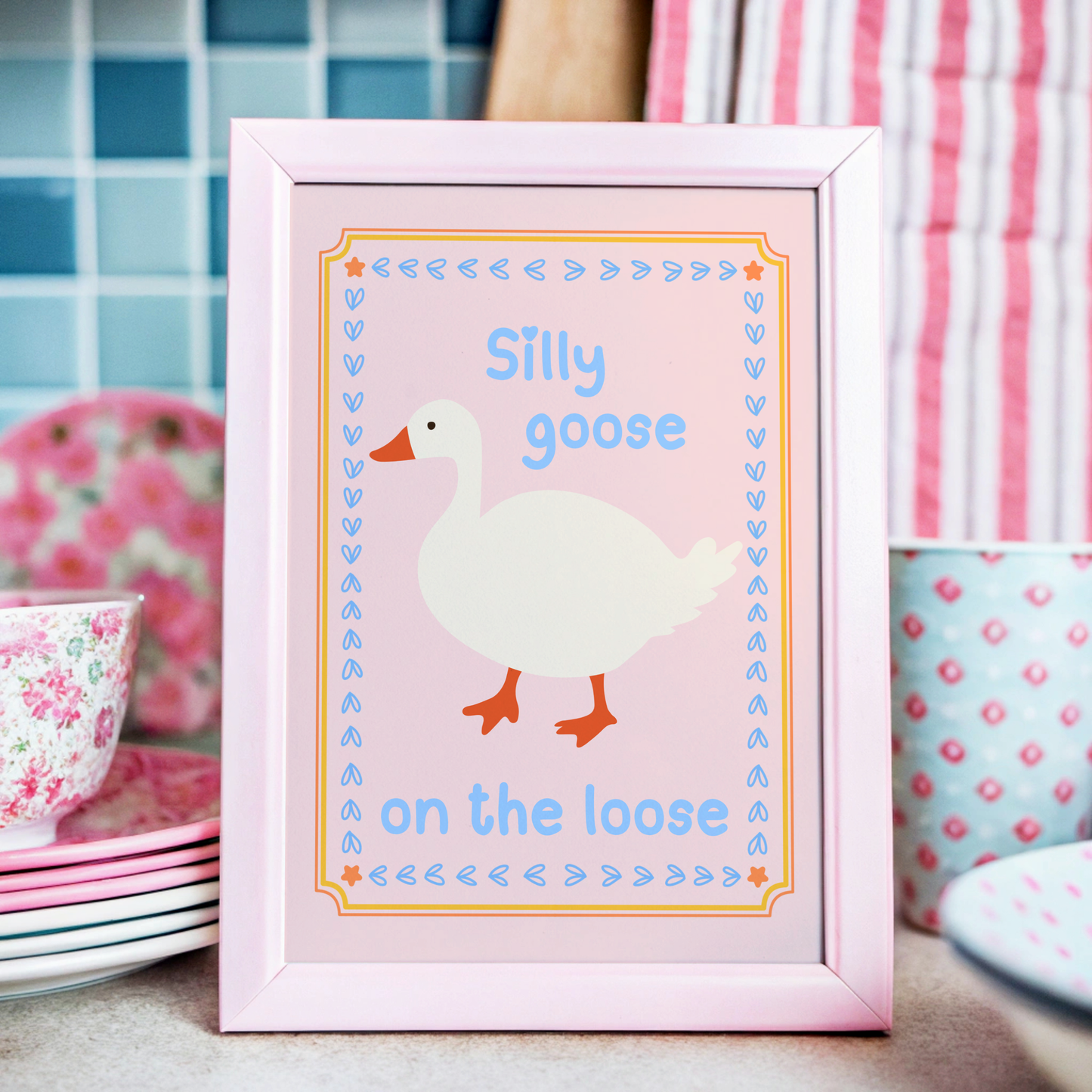 Silly Goose On the Loose Poster Print