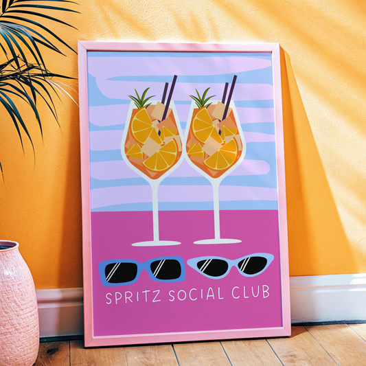 Spritz Social Club Poster Print
