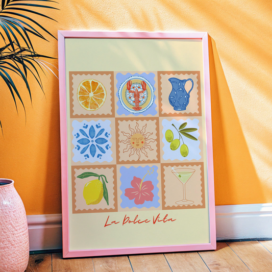 La Dolce Vita Summer Patchwork Print