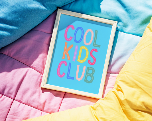 Cool Kids Club Poster Print