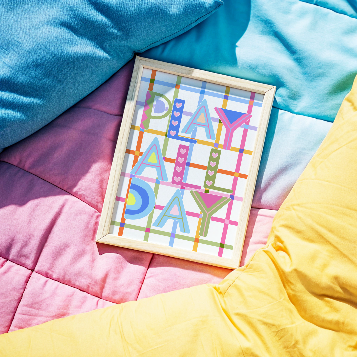 Play All Day Poster Print