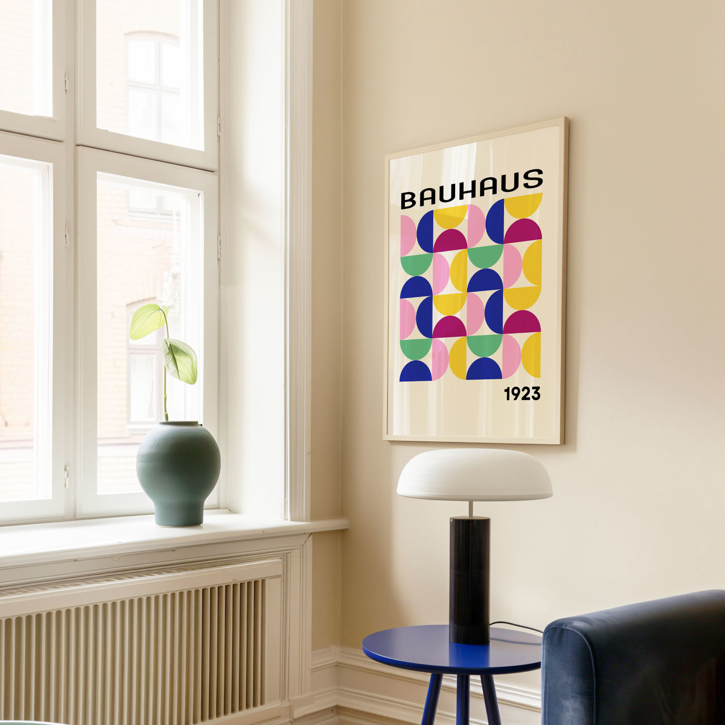 Bauhaus Semi Circle Poster Print