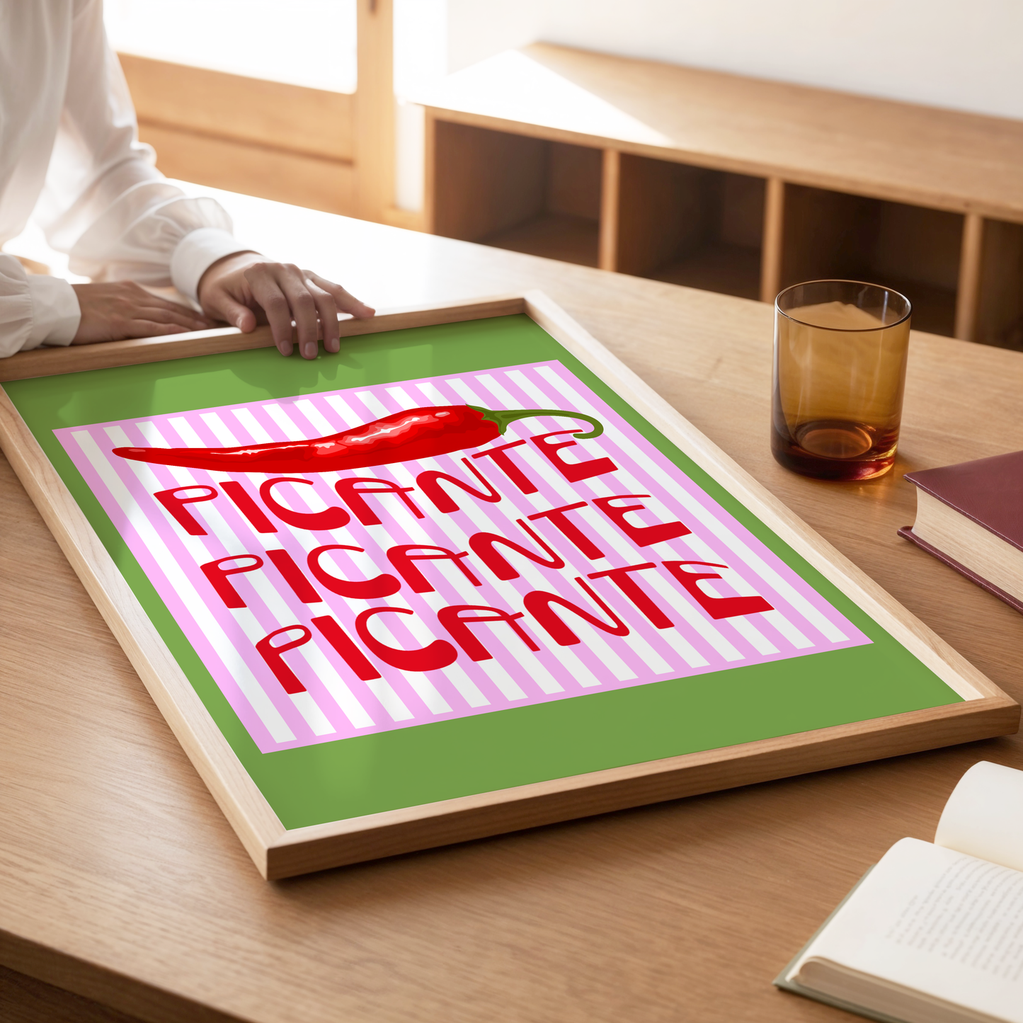 Picante Red Hot Chili Poster Print