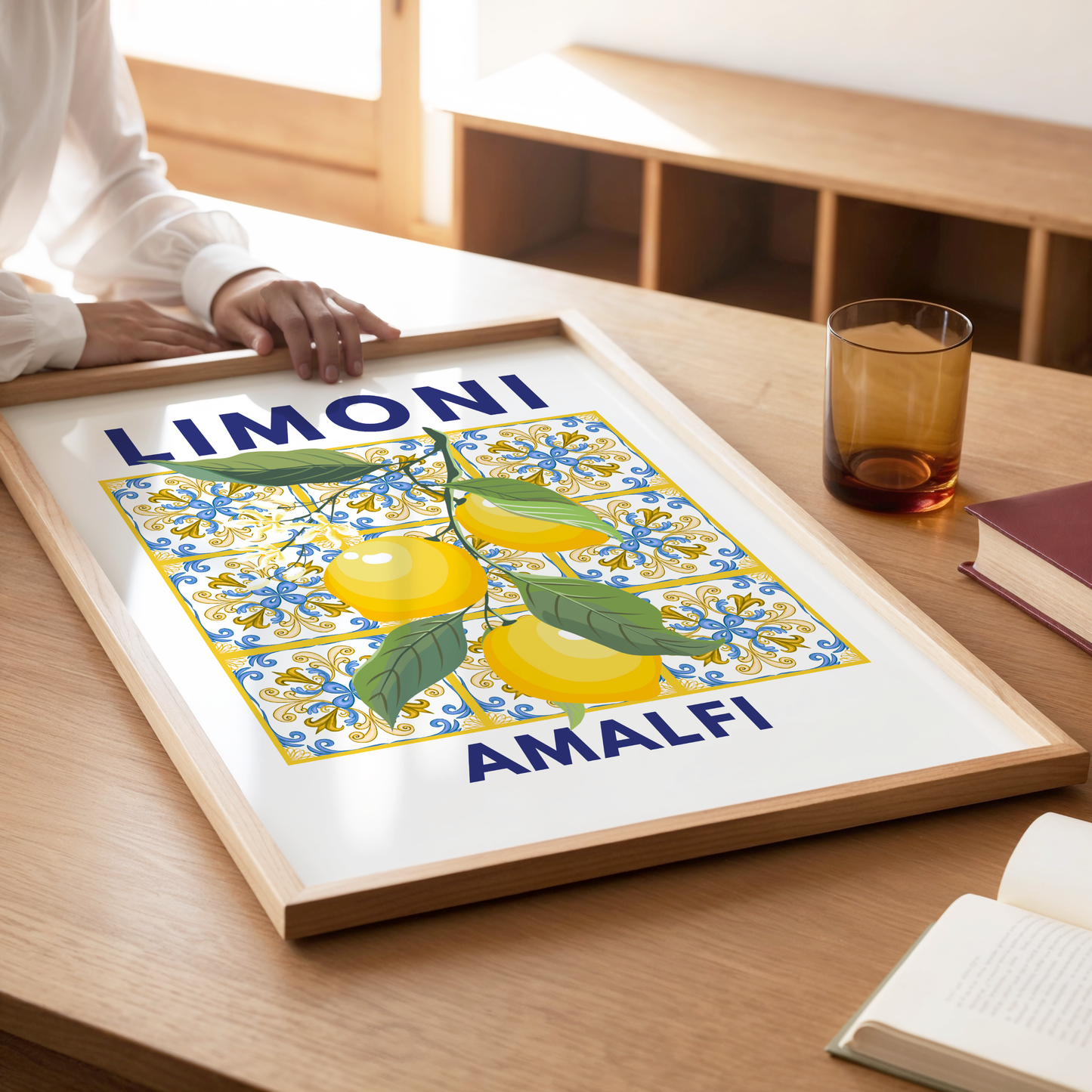 Limoni Amalfi Mosaic Poster Print
