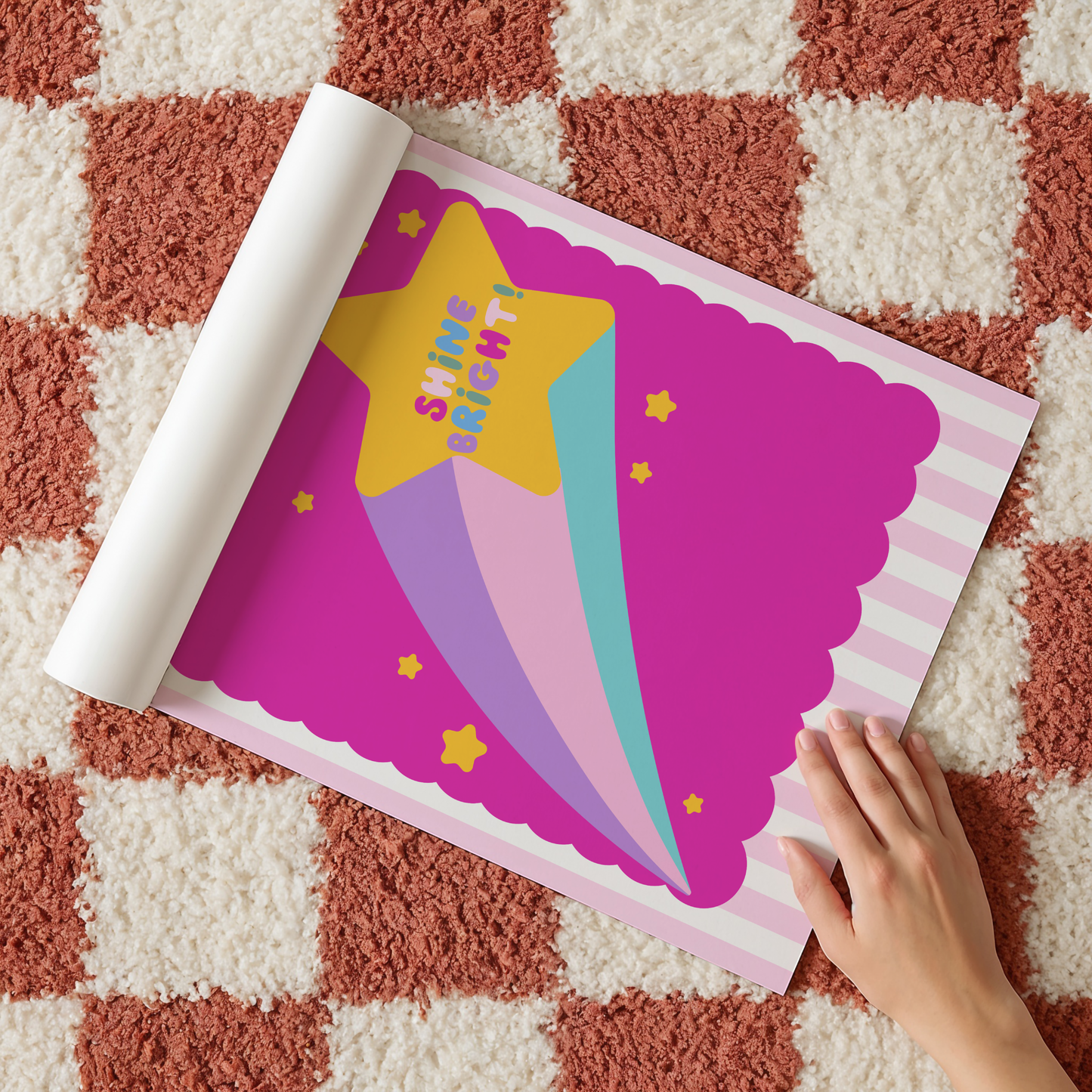 Shine Bright Shooting Star Poster Print
