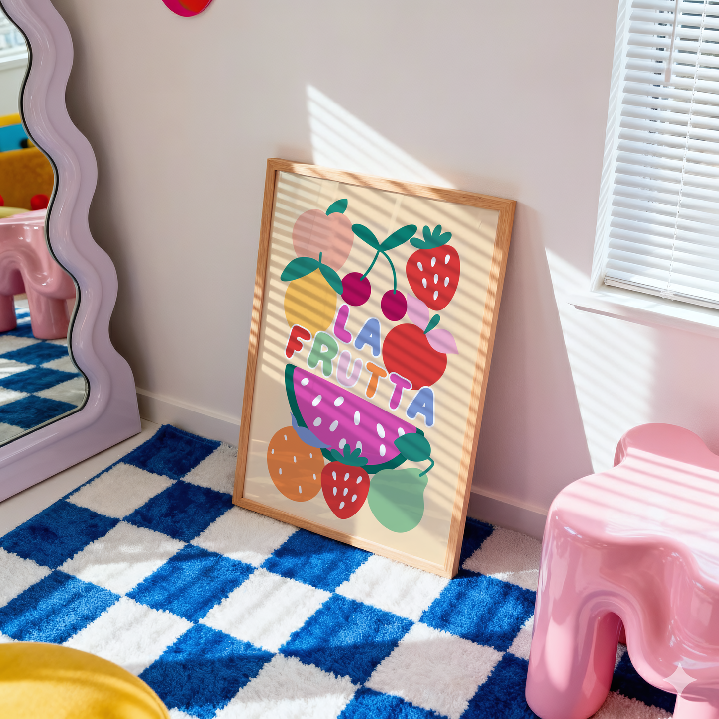 La Frutta Poster Print (Yellow)