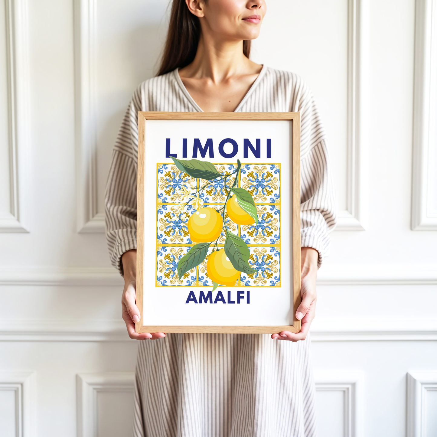 Limoni Amalfi Mosaic Poster Print