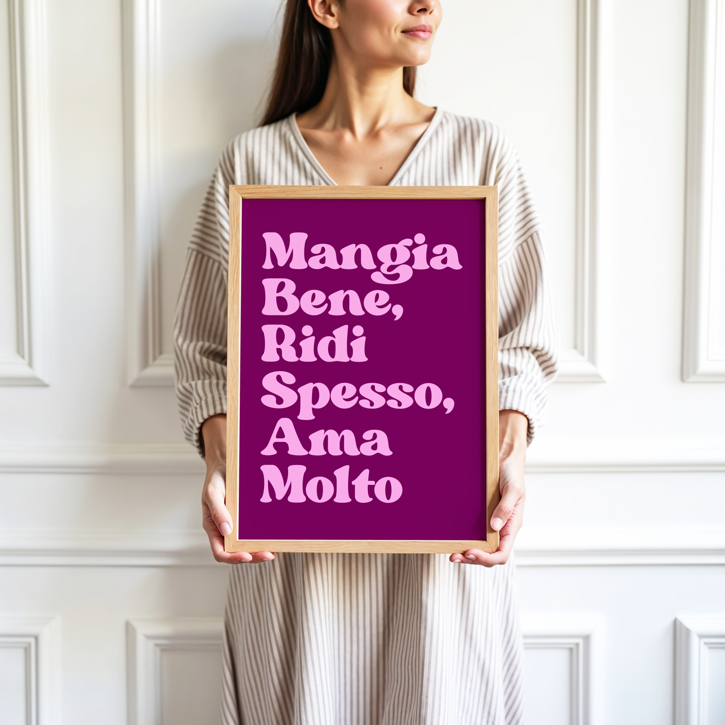 Mangia Bene, Ridi Spesso, Ama Molto Poster Print