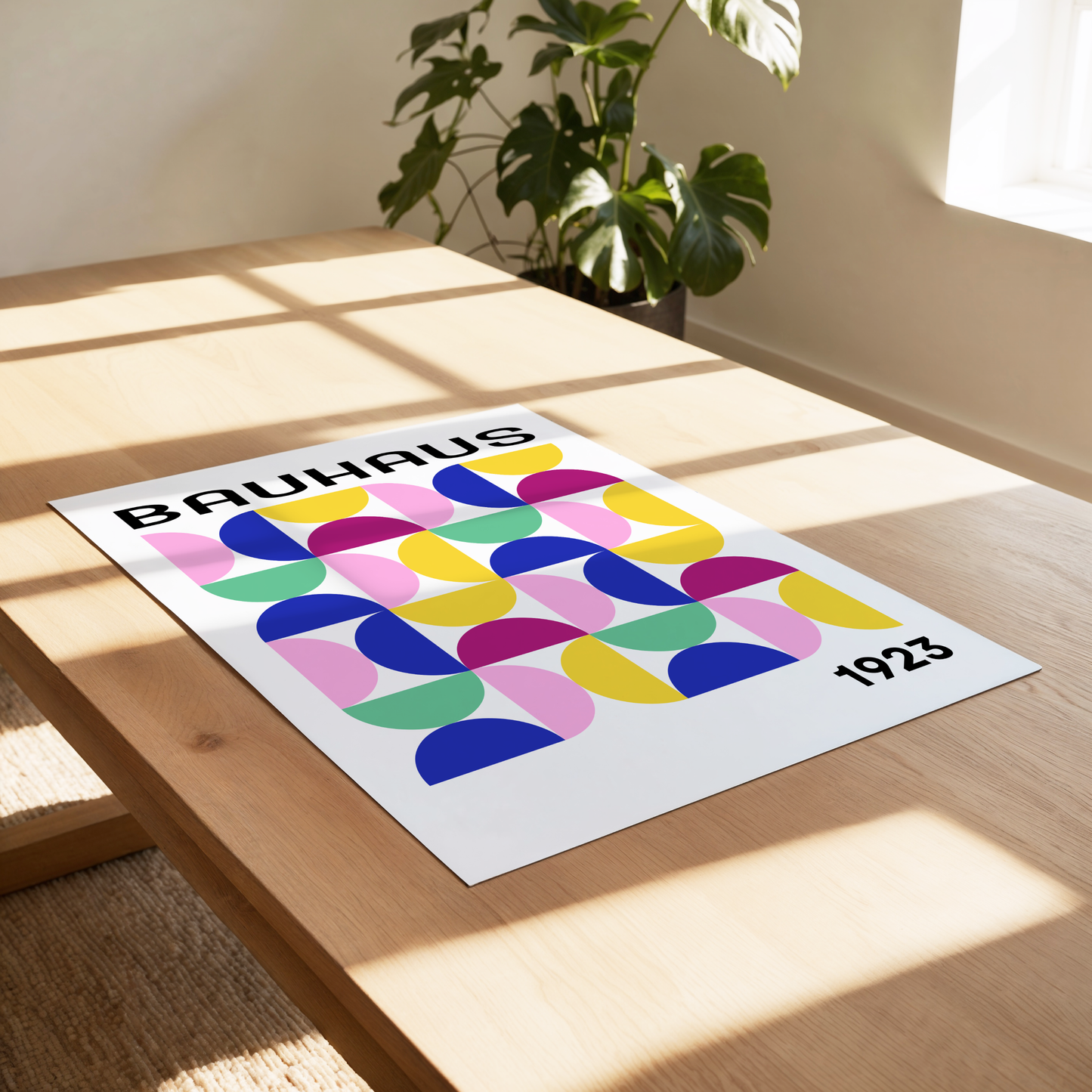 Bauhaus Semi Circle Poster Print