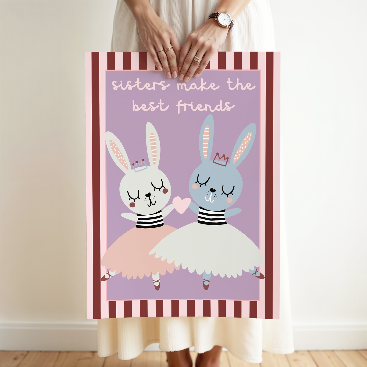 Sisters Make The Best Friends Poster Print