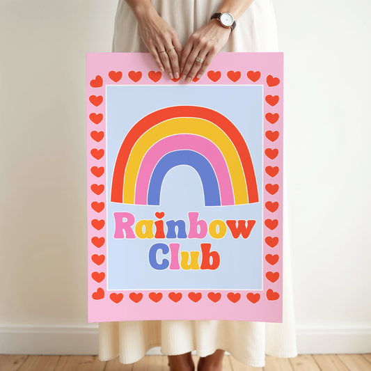 Rainbow Club Poster Print
