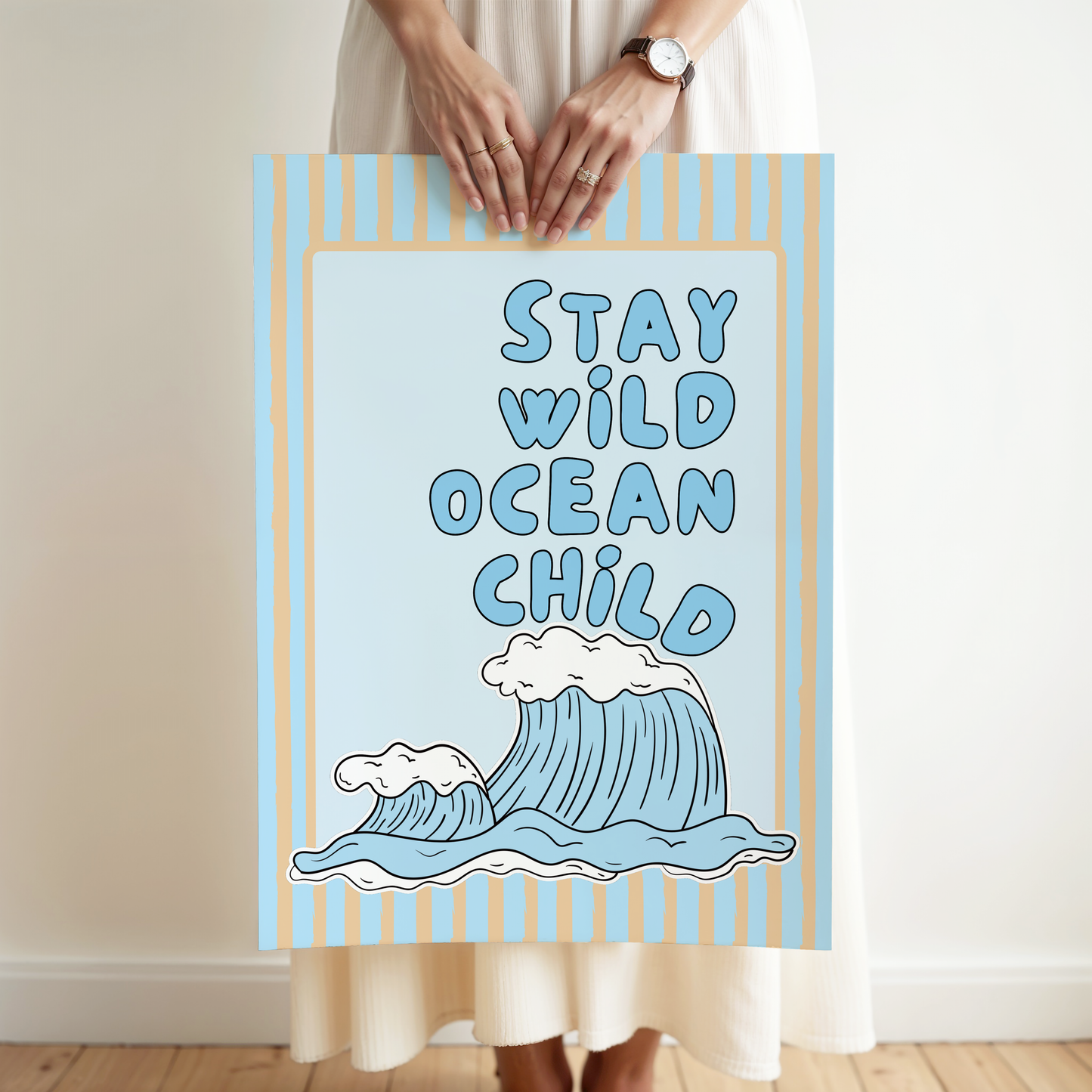 Stay Wild Ocean Child Poster Print