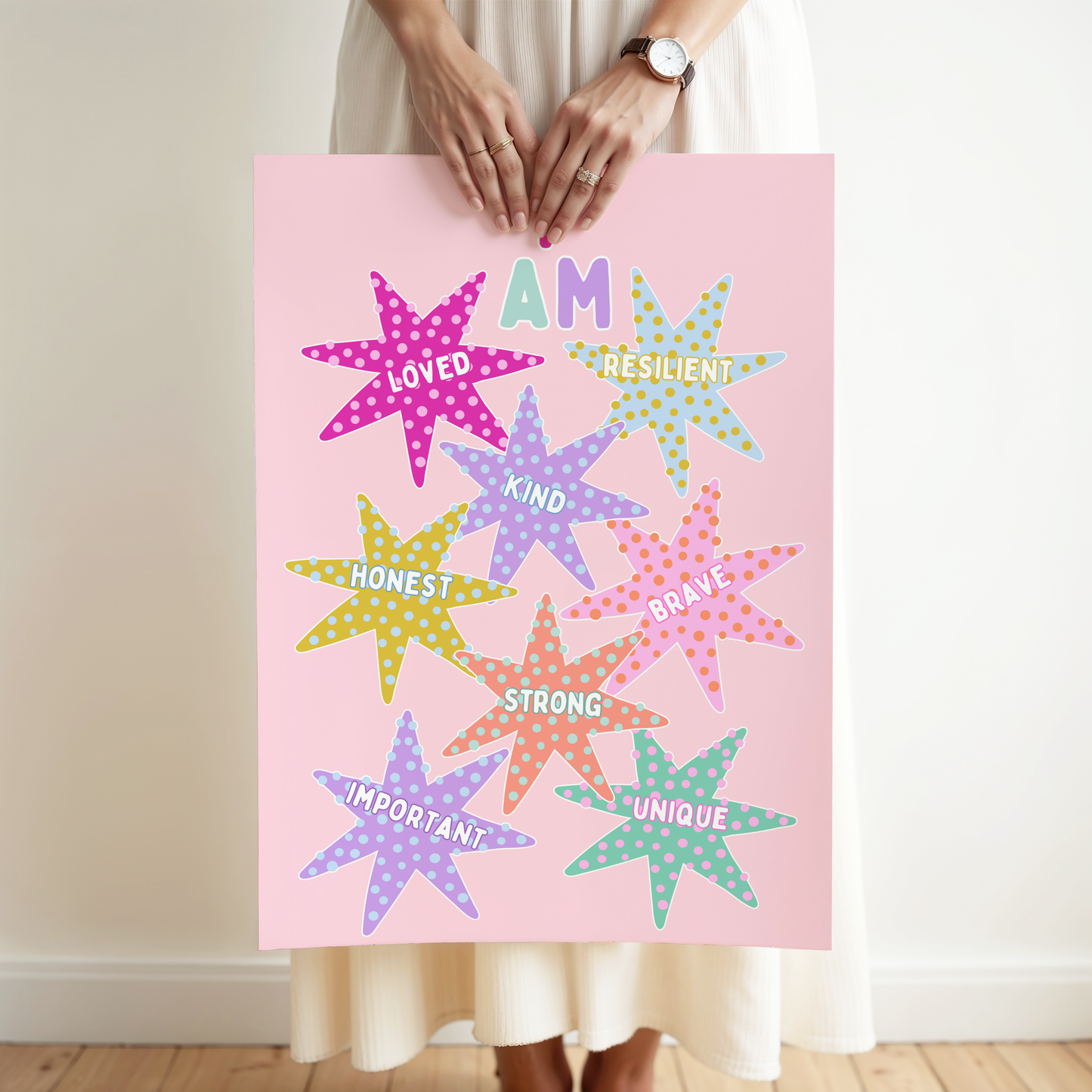 'I am' Affirmations Poster Print