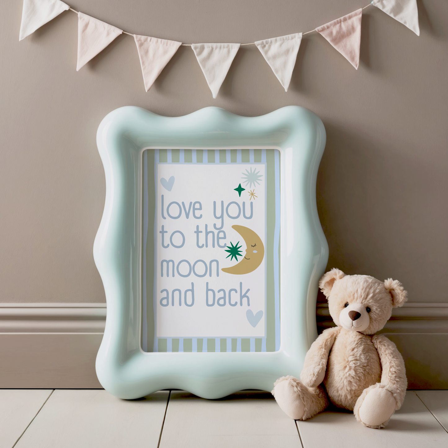 Love You To The Moon and Back Poster Print